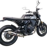 Escape compatível com Brixton CroSsfire 500 X 2022-2023, Deeptone Inox, Escape legal, homologado, silenciador com db killer removível e tubo de ligação específico 