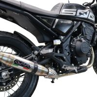Escape compatível com Brixton CroSsfire 500 X 2022-2023, Deeptone Inox, Escape legal, homologado, silenciador com db killer removível e tubo de ligação específico 