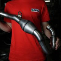 Escape compatível com Kawasaki KX 250 F 2017-2020, Pentacross Inox, Escape racing linha completa, silencioso mais coletor com dbkiller, não homologado 