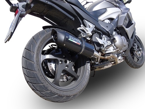 Escape compatível com Honda Crossrunner 800 Vfr 800 X 2011-2014, Furore Nero, Escape legal, homologado, silenciador com db killer removível e tubo de ligação específico 