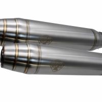 Escape compatível com Bmw R 1100 R -Rs 1994-2002, Deeptone Inox Cafè Racer, Par de silenciadores de escape homologados, com db killers removíveis, entregues sem tubos de ligação 