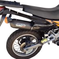 Escape compatível com Honda Dominator Nx 650 1988-2001, Furore Nero, Escape homologado semi-completo com db killer removível 