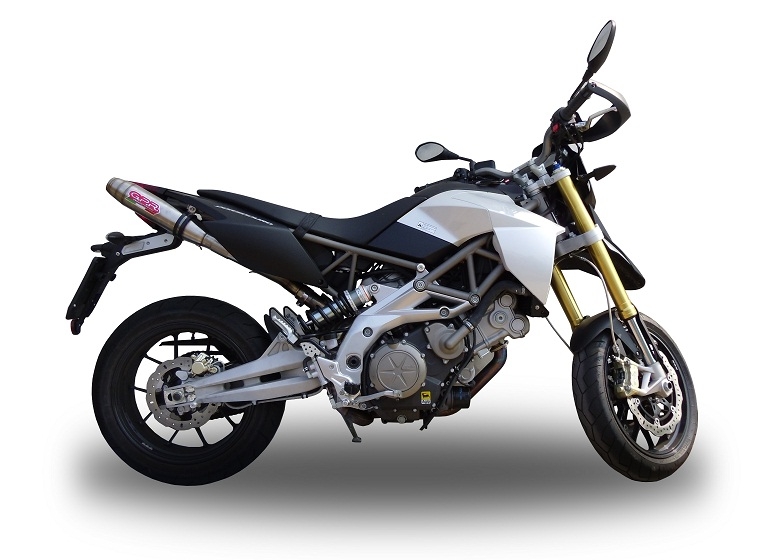 Escape compatível com Aprilia Dorsoduro 900 2017-2020, Deeptone Inox, Escapamento racing, duplo silencioso, com tubos de conexão, artigo sem homologação 