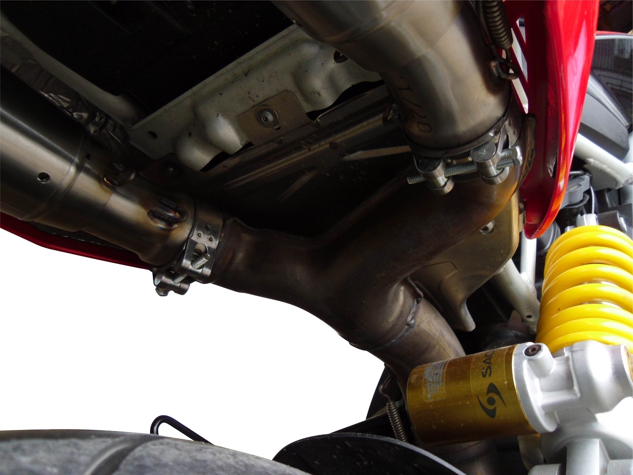 GPR escape compatível com  Aprilia Dorsoduro 1200 2011-2016, New Grand Prix Evo Titanium, Par de terminais de exaustão aprovados, com db killer removível, catalisadores e tubo de conexão específico 