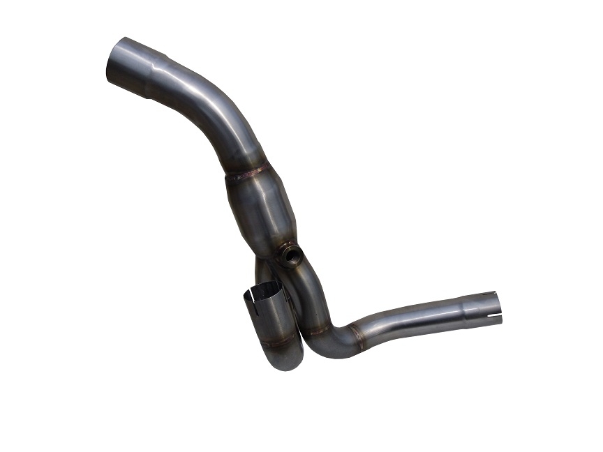 Escape compatível com Aprilia Dorsoduro 750 2008-2016, Decatalizzatore, Sistema racing Sistema de tubo para eliminar o catalisador 