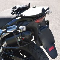 Escape compatível com Kawasaki Klv 1000 2004-2007, Furore Nero, Par de silenciosos de escape homologadas, com db killer removível e tubos de ligação específicos 