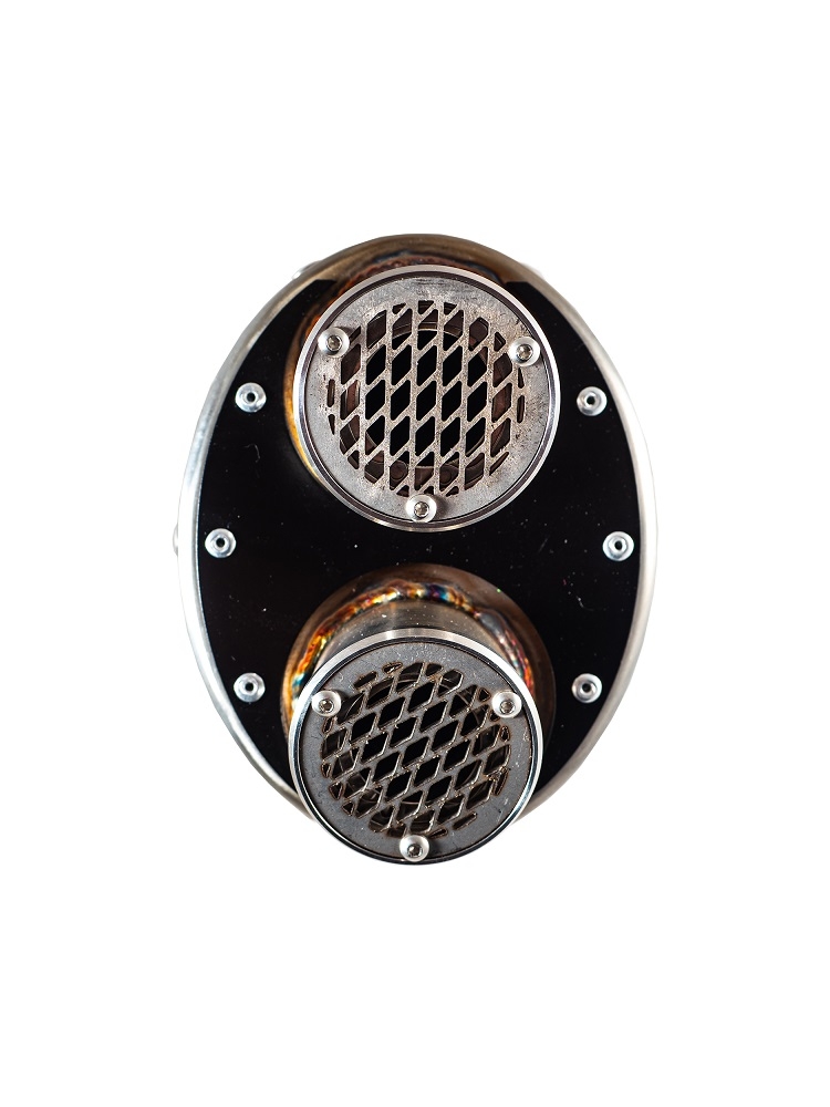 Escape compatível com Cf Moto 700 Mt 2023-2024, Dual Inox, Escape legal, aprovado, com db killer removível, tubo de conexão e conversor catalítico 