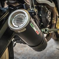 Escape compatível com Ducati Scrambler 800 2015-2016, M3 Black Titanium, Escape legal, homologado, silenciador com db killer removível e tubo de ligação específico 
