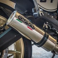 Escape compatível com Ducati Scrambler 800 2015-2016, M3 Inox , Escape legal, homologado, silenciador com db killer removível e tubo de ligação específico 