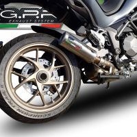 Escape compatível com Ducati Multistrada 1260 2018-2020, M3 Titanium Natural, Escape legal, homologado, silenciador com db killer removível e tubo de ligação específico 