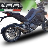 Escape compatível com Ducati Multistrada 1260 2018-2020, Powercone Evo, Escape legal, homologado, silenciador com db killer removível e tubo de ligação específico 