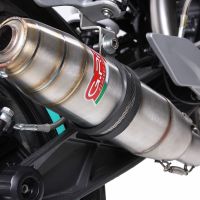 Escape compatível com Ktm Duke 125 2011-2016, Deeptone Inox, Sistema racing Silencioso com tubo de ligação 