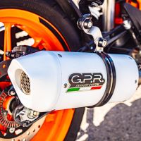Escape compatível com Ktm Rc 390 2017-2020, Albus Evo4, Escape legal, homologado, silenciador com db killer removível e tubo de ligação específico 
