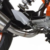 GPR escape compatível com  Ktm Duke 390 2013-2016, New Grand Prix Evo Titanium, Escape legal, aprovado, com db killer removível, tubo de conexão e conversor catalítico 