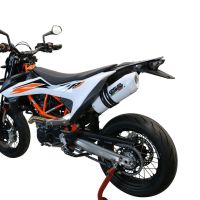 Escape compatível com Ktm Smc 690 R 2021-2024, Albus Evo4, Escape legal, aprovado, com db killer removível, tubo de conexão e conversor catalítico 