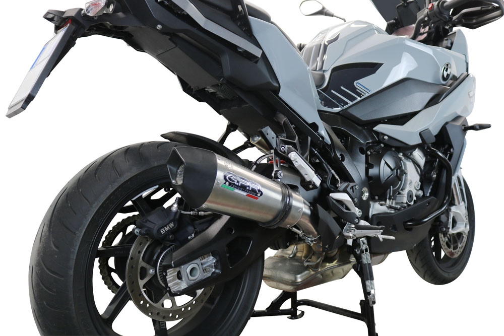 GPR escape compatível com  Bmw S 1000 XR -M  2020-2025, New Grand Prix Evo Titanium, Escape legal, homologado, silenciador com db killer removível e tubo de ligação específico 