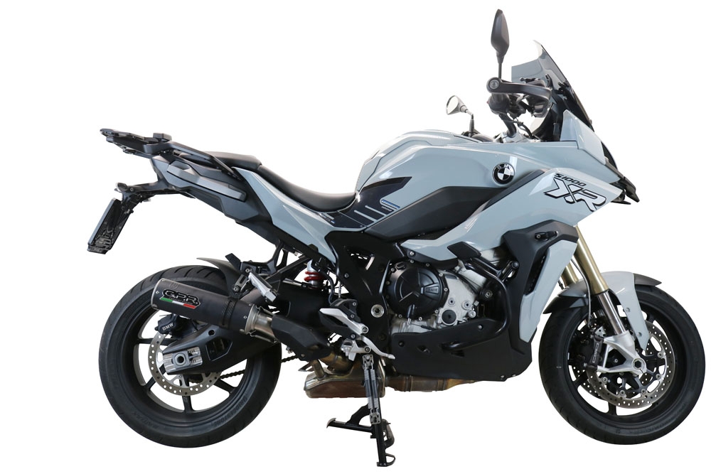 Escape compatível com Bmw S 1000 XR -M 2020-2025, M3 Black Titanium, Escape legal, homologado, silenciador com db killer removível e tubo de ligação específico 