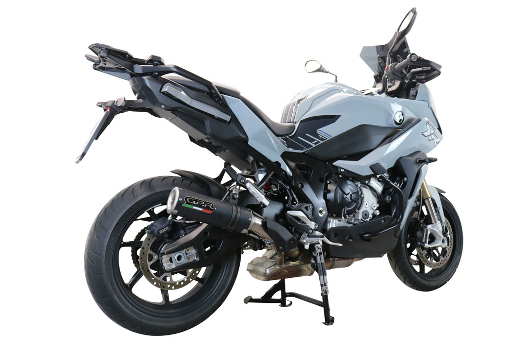 Escape compatível com Bmw S 1000 XR -M 2020-2025, M3 Black Titanium, Escape legal, homologado, silenciador com db killer removível e tubo de ligação específico 