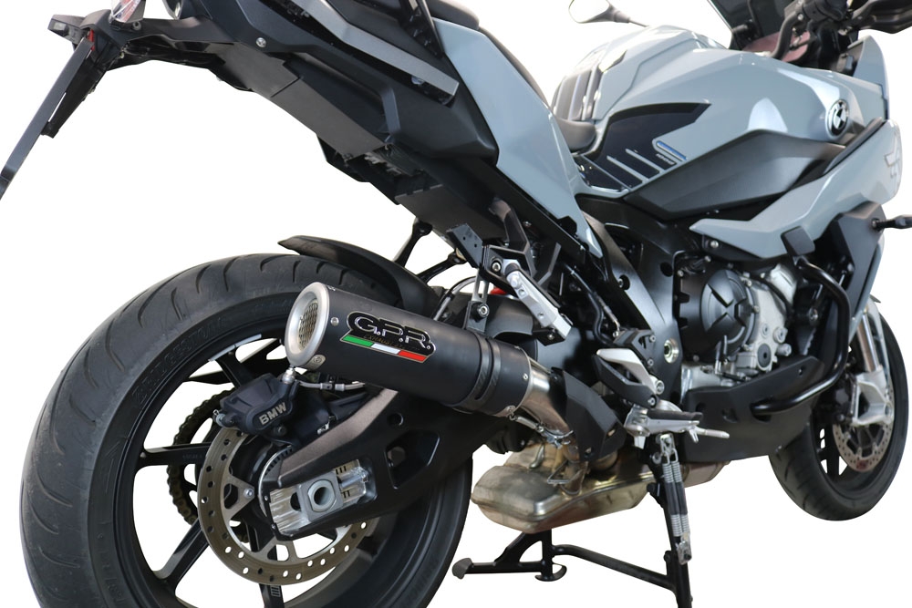 Escape compatível com Bmw S 1000 XR -M 2020-2025, M3 Black Titanium, Escape legal, homologado, silenciador com db killer removível e tubo de ligação específico 