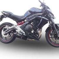 Escape compatível com Kawasaki Er 6 N - F 2012-2016, Furore Poppy, Sistema homologado com catalisador linha completa, silencioso mais coletor 
