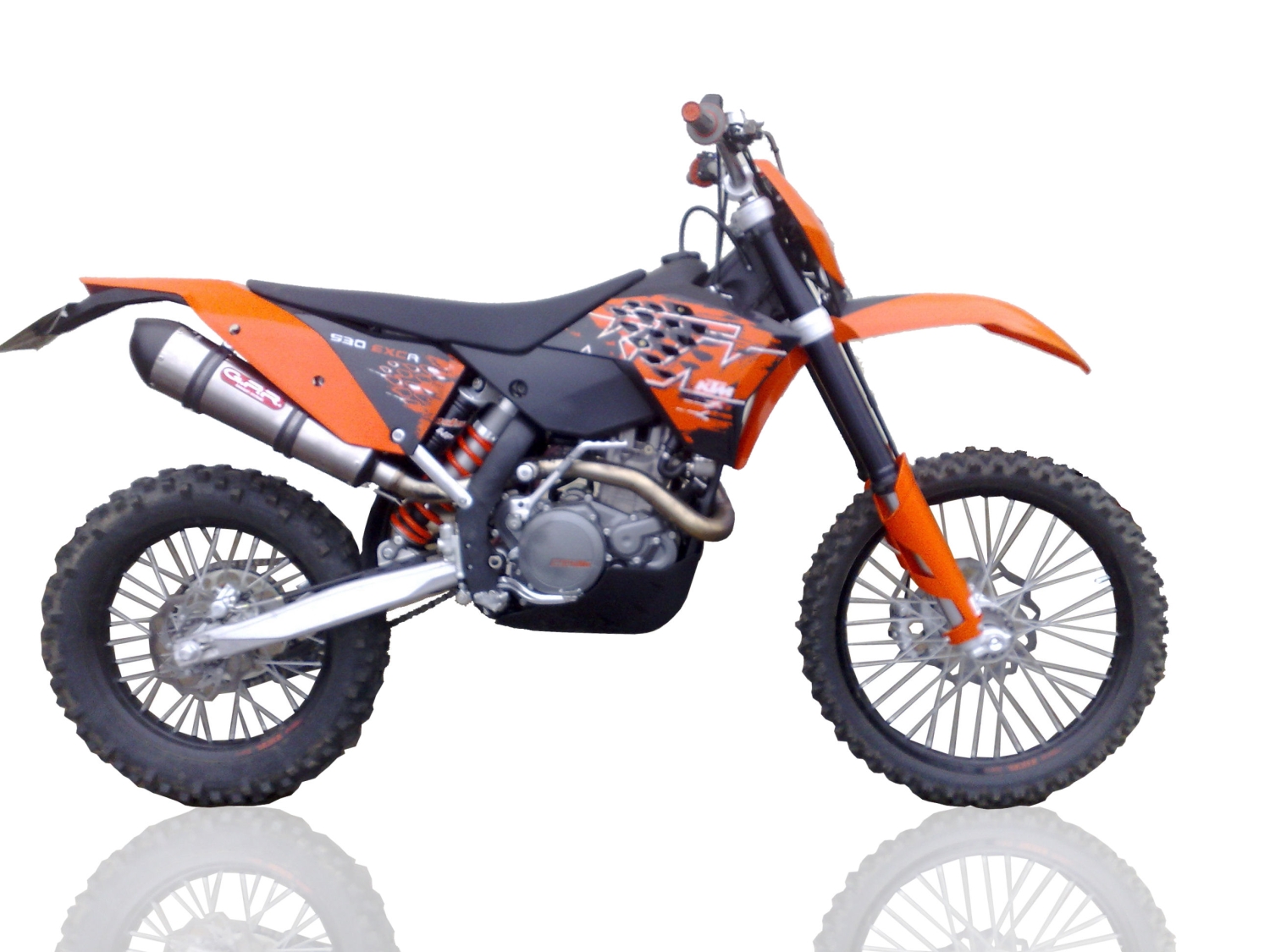 GPR escape compatível com  Ktm SX-F 350 2011-2015, New Grand Prix Evo Titanium, Escape legal, homologado, silenciador com db killer removível e tubo de ligação específico 
