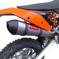 GPR escape compatível com  Ktm SX-F 350 2011-2015, New Grand Prix Evo Titanium, Escape legal, homologado, silenciador com db killer removível e tubo de ligação específico 