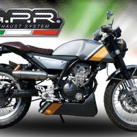 Escape compatível com F.B. Mondial Hps 125 2018-2020, Deeptone Inox, Escape Racing, linha completa, fornecido com coletor específico, artigo sem homologação 