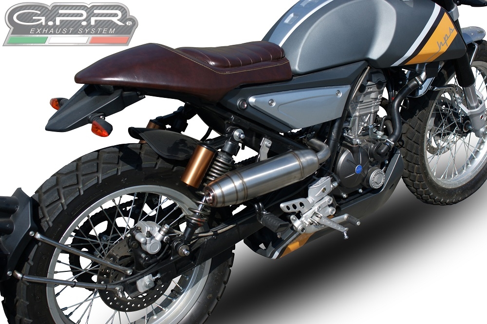 Escape compatível com F.B. Mondial Hps 125 2018-2020, Deeptone Inox, Escape Racing, linha completa, fornecido com coletor específico, artigo sem homologação 