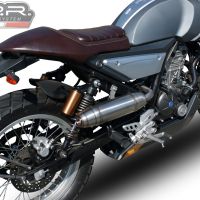 Escape compatível com F.B. Mondial Hps 125 2018-2020, Deeptone Inox, Escape Racing, linha completa, fornecido com coletor específico, artigo sem homologação 