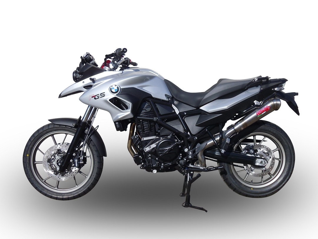 Escape compatível com Bmw F 700 Gs 2011-2015, Powercone Evo, Escape legal, homologado, silenciador com db killer removível e tubo de ligação específico 