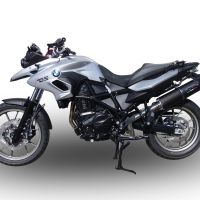 Escape compatível com Bmw F 700 Gs 2011-2015, Furore Nero, Escape legal, homologado, silenciador com db killer removível e tubo de ligação específico 