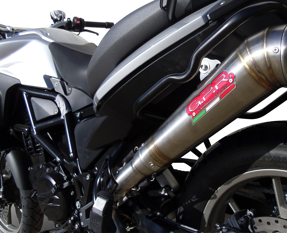 Escape compatível com Bmw F 700 Gs 2011-2015, Powercone Evo, Escape legal, homologado, silenciador com db killer removível e tubo de ligação específico 