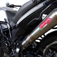 Escape compatível com Bmw F 700 Gs 2011-2015, Powercone Evo, Escape legal, homologado, silenciador com db killer removível e tubo de ligação específico 