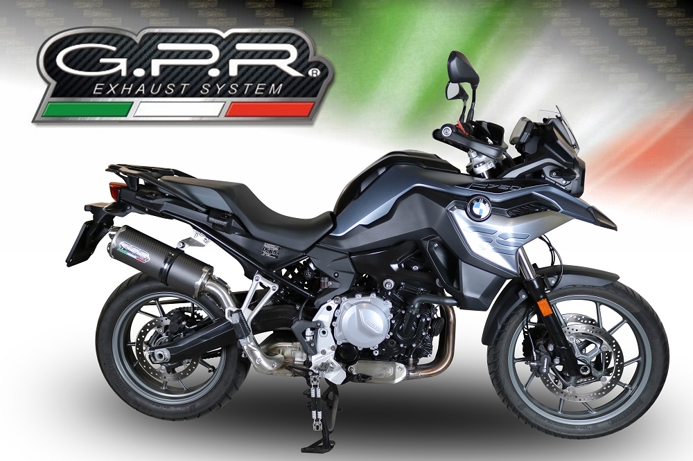 Escape compatível com Bmw F 750 Gs 2021-2024, Dual Poppy, Escape legal, homologado, silenciador com db killer removível e tubo de ligação específico 