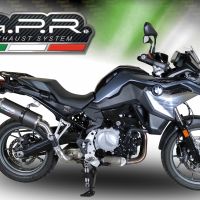 Escape compatível com Bmw F 750 Gs 2021-2024, Dual Poppy, Escape legal, homologado, silenciador com db killer removível e tubo de ligação específico 