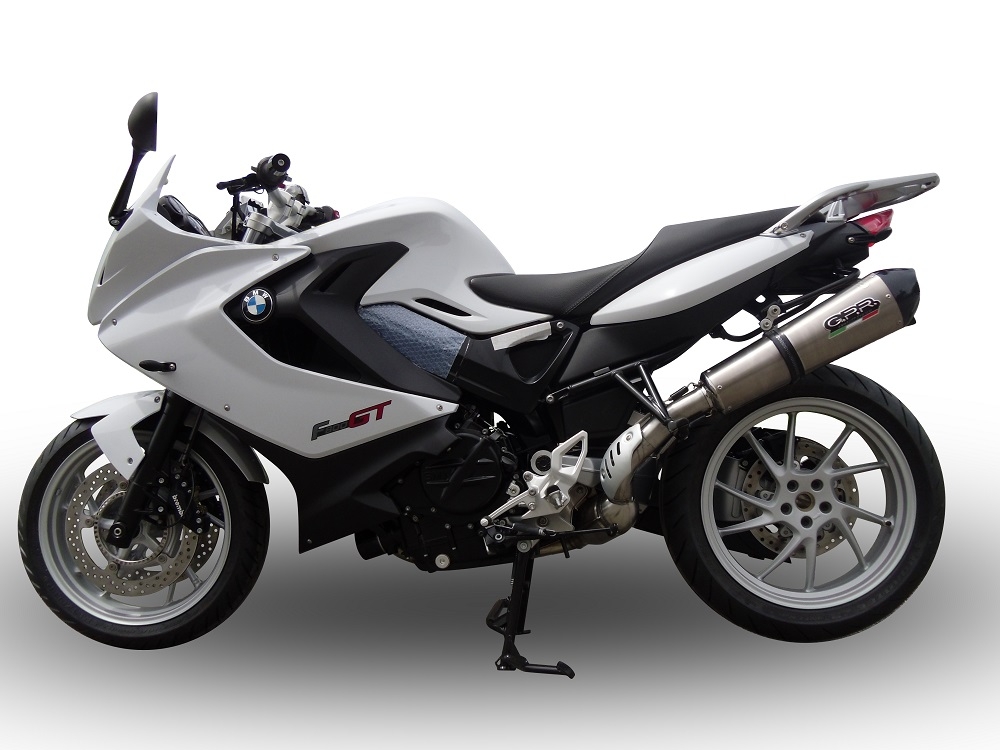 GPR escape compatível com  Bmw F 800 Gt 2012-2016, New Grand Prix Evo Titanium, Escape legal, homologado, silenciador com db killer removível e tubo de ligação específico 