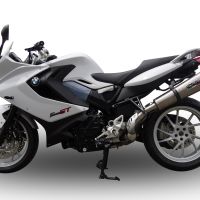 GPR escape compatível com  Bmw F 800 Gt 2012-2016, New Grand Prix Evo Titanium, Escape legal, homologado, silenciador com db killer removível e tubo de ligação específico 