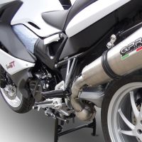 GPR escape compatível com  Bmw F 800 Gt 2012-2016, New Grand Prix Evo Titanium, Escape legal, homologado, silenciador com db killer removível e tubo de ligação específico 