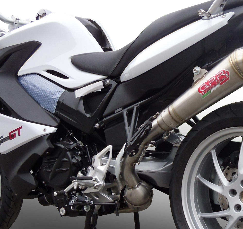 Escape compatível com Bmw F 800 Gt 2012-2016, Powercone Evo, Escape legal, homologado, silenciador com db killer removível e tubo de ligação específico 