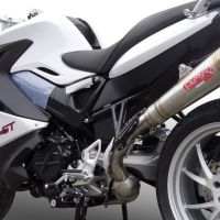 Escape compatível com Bmw F 800 Gt 2012-2016, Powercone Evo, Escape legal, homologado, silenciador com db killer removível e tubo de ligação específico 