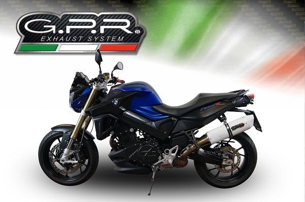 Escape compatível com Bmw F 800 R 2017-2019, Albus Evo4, Escape legal, homologado, silenciador com db killer removível e tubo de ligação específico 