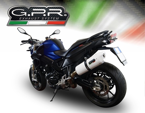 Escape compatível com Bmw F 800 R 2017-2019, Albus Evo4, Escape legal, homologado, silenciador com db killer removível e tubo de ligação específico 