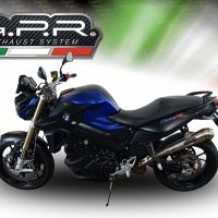 Escape compatível com Bmw F 800 R 2009-2014, Powercone Evo, Escape legal, homologado, silenciador com db killer removível e tubo de ligação específico 