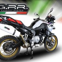 Escape compatível com Bmw F 850 Gs -Adventure 2021-2024, Albus Evo4, Escape legal, homologado, silenciador com db killer removível e tubo de ligação específico 