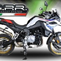 GPR escape compatível com  Bmw F 850 Gs -Adventure 2018-2020, Deeptone Inox, Escape legal, homologado, silenciador com db killer removível e tubo de ligação específico 