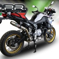 GPR escape compatível com  Bmw F 850 Gs -Adventure 2018-2020, Deeptone Inox, Escape legal, homologado, silenciador com db killer removível e tubo de ligação específico 