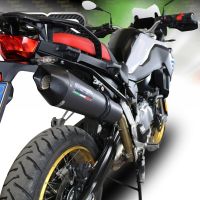GPR escape compatível com  Bmw F 850 Gs -Adventure 2018-2020, New Grand Prix Evo Black Titanium, Escape legal, homologado, silenciador com db killer removível e tubo de ligação específico 