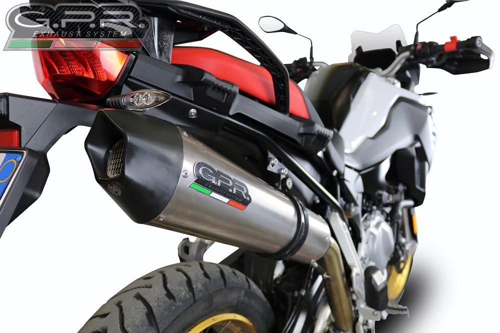 GPR escape compatível com  Bmw F 850 Gs -Adventure 2021-2024, New Grand Prix Evo Titanium, Escape legal, homologado, silenciador com db killer removível e tubo de ligação específico 