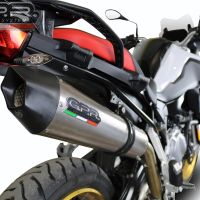 GPR escape compatível com  Bmw F 850 Gs -Adventure 2021-2024, New Grand Prix Evo Titanium, Escape legal, homologado, silenciador com db killer removível e tubo de ligação específico 