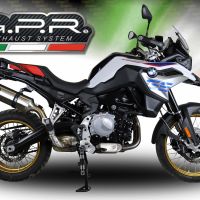Escape compatível com Bmw F 850 Gs -Adventure 2018-2020, Satinox , Escape legal, homologado, silenciador com db killer removível e tubo de ligação específico 